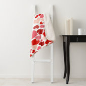 Harde afdrukken Rood en Roze Sherpa Deken (In situ)