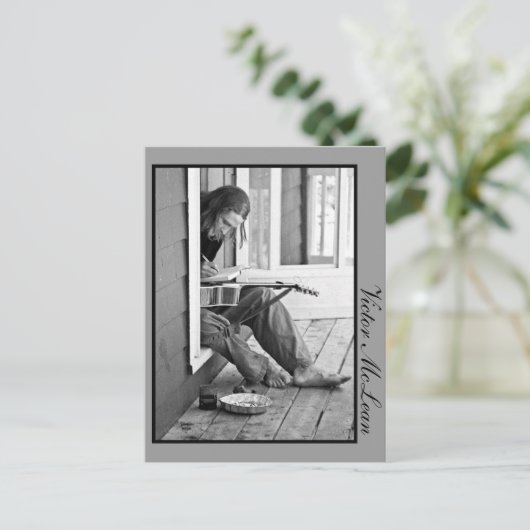 Harde arbeid briefkaart (Staand voorkant)