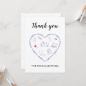 Harde arbeid kaart (Voorkant / Achterkant in situ)