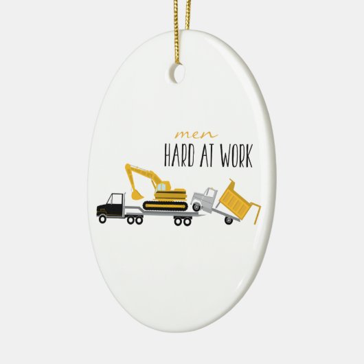 Harde arbeid keramisch ornament (Links)