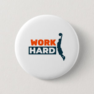 Harde Basketball werken Ronde Button 5,7 Cm