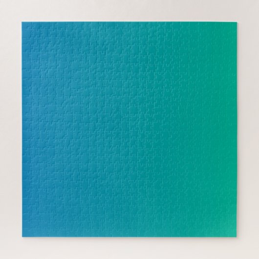Harde blauwe groene gradiënt Puzzle Legpuzzel (Verticaal)