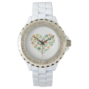 Harde bloemhorloge horloge