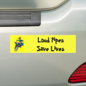 Harde buizen besparen levens bumpersticker (Op auto)