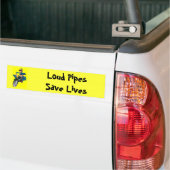 Harde buizen besparen levens bumpersticker (Op Truck)