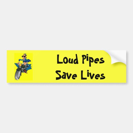 Harde buizen besparen levens bumpersticker (Voorkant)