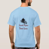 Harde buizen besparen levens t-shirt (Achterkant)