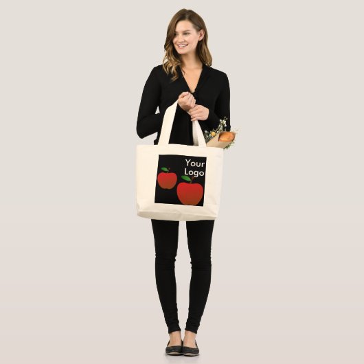 Harde Canvas tas met Logo-ruimte (Voorkant (model))