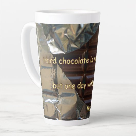 harde chocolade ... latte mok (Linkerhoek)