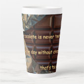 harde chocolade ... latte mok (Voorkant)