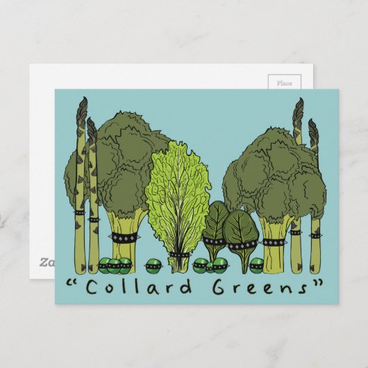 Harde Collard van de Kern Greens Briefkaart (Voorkant / Achterkant)