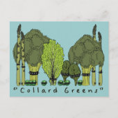 Harde Collard van de Kern Greens Briefkaart (Voorkant)