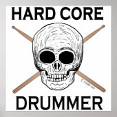 Harde-core drummer poster (Voorkant)