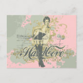 Harde-core-Girl-T-shirts en cadeautjes Briefkaart (Voorkant)