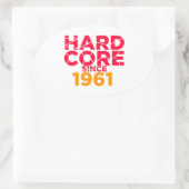 Harde core sinds 1961 ovale sticker (Tas)