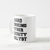 Harde cyberbeveiligingsanalist koffiemok (Voorkant links)