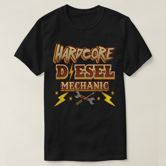 Harde Diesel Monteur T-shirt (Design voorkant)