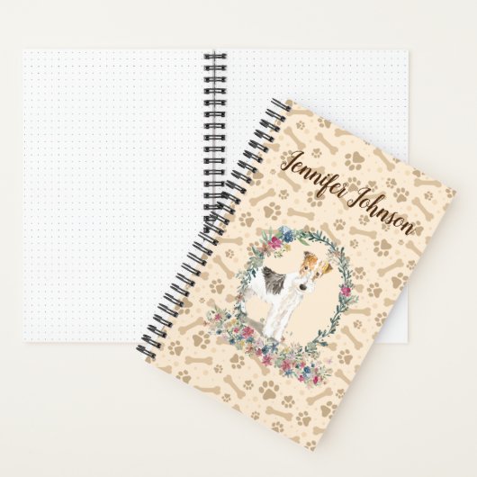 Harde draden, drager, drager, pag afdrukken en Flo Notitieboek (Binnen)