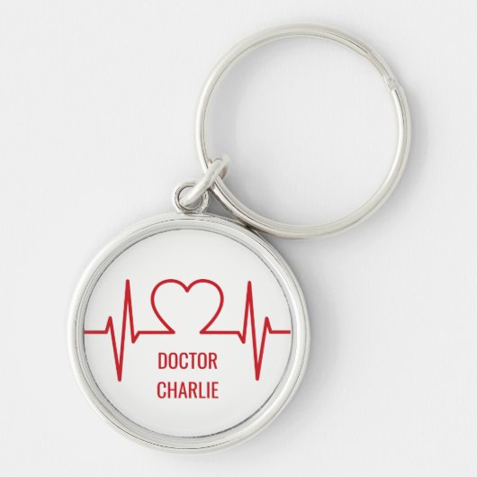 Harde EKG-aangepaste naam en sleutelketens voor be Sleutelhanger (Voorkant)