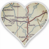 Harde Flemington NJ Sticker (Voorkant)