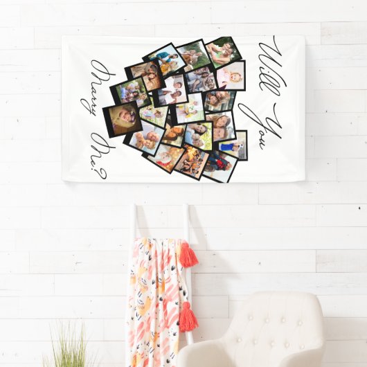 Harde foto Collage zal je laten zien dat ik zwart  Spandoek (Insitu)