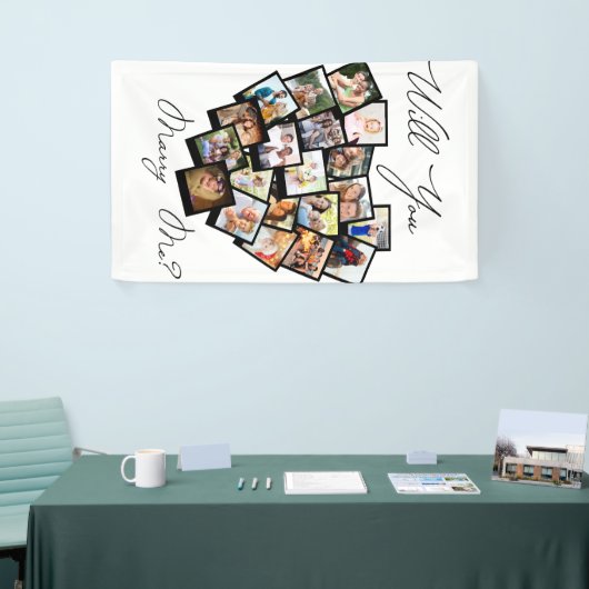 Harde foto Collage zal je laten zien dat ik zwart  Spandoek (Beurs)