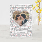 Harde foto Valentijnse van ware liefde of bruiloft Kaart (Gele Bloem)