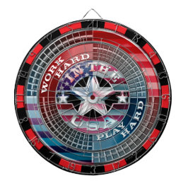 Harde game in het Amerikaanse dartboard Dartbord
