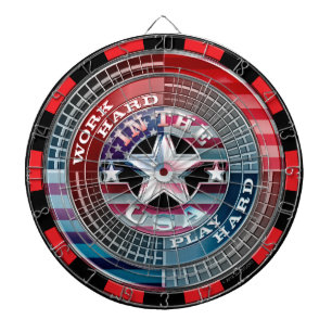 Harde game in het Amerikaanse dartboard Dartbord
