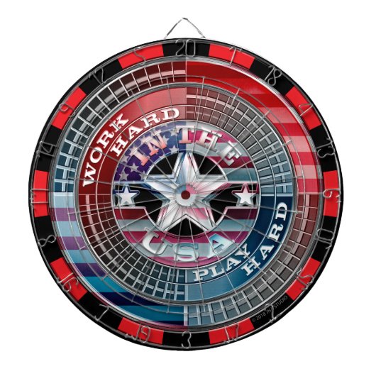 Harde game in het Amerikaanse dartboard Dartbord (Voorkant)