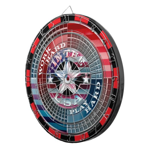 Harde game in het Amerikaanse dartboard Dartbord (Voorkant Rechts)