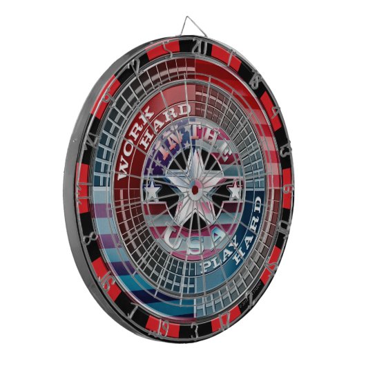 Harde game in het Amerikaanse dartboard Dartbord (Voorkant Links)