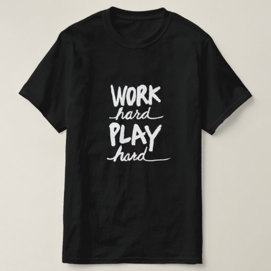 Harde game werken t-shirt (Design voorkant)
