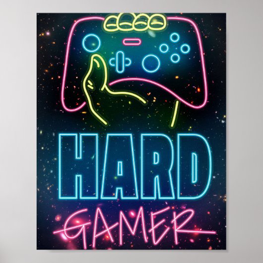 Harde gamer poster (Voorkant)