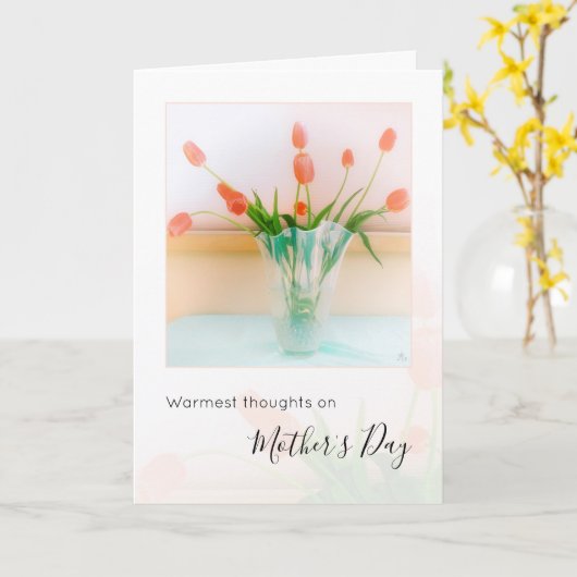 Harde gedachten, zware dag op Moederdag Kaart (Gele Bloem)