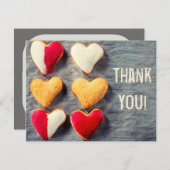 Harde geforceerde koekjes op laat-mijn-dank bedankkaart (Voorkant / Achterkant)