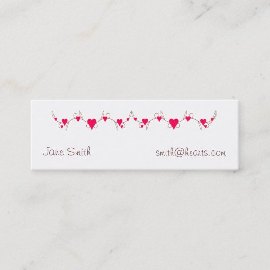 Harde-grenskaart Mini Visitekaartje (Voorkant)