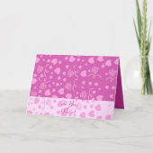 Harde hartkaart feestdagen kaart (Voorkant)