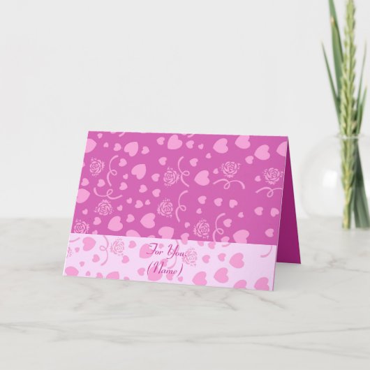 Harde hartkaart feestdagen kaart (Voorkant)