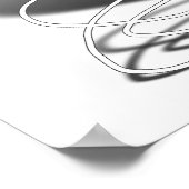 Harde hartslag met tekst "I ・ U" Poster (Hoek)