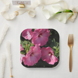 Harde Hibiscus Papieren Bordje