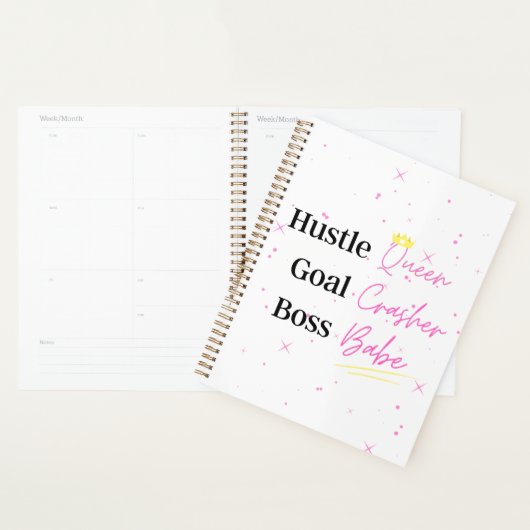 Harde Hoesje Planner: "Hustle Queen" Planner (Display)