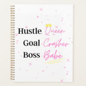 Harde Hoesje Planner: "Hustle Queen" Planner (Voorkant)