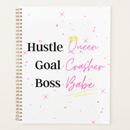 Harde Hoesje Planner: "Hustle Queen" Planner