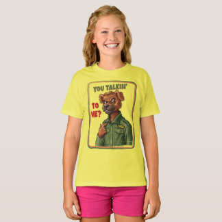 Harde Hondenuitstraling – Vintage Militaire Dieren T-shirt