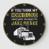 Harde hoorn Jake Brake Trucker Grote Klok (Voorkant)