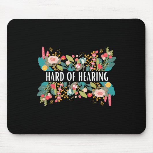 Harde hoorwaarschuwing en bewustzijnsontwerp voor  muismat (Voorkant)