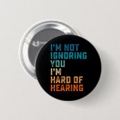 Harde hoorzitting ASL gebarentaal doof bewustzijn Ronde Button 5,7 Cm (Voorkant /achterkant)