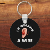 Harde hoorzitting met Fun ASL-gehoorstoornissen Ik Sleutelhanger (Achterkant)