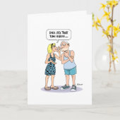 Harde hoorzitting Pap Birthday Wenskaart Kaart (Gele Bloem)